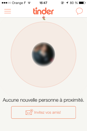 Aucune nouvelle personne Tinder