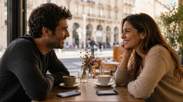 Rendez-vous dans un café